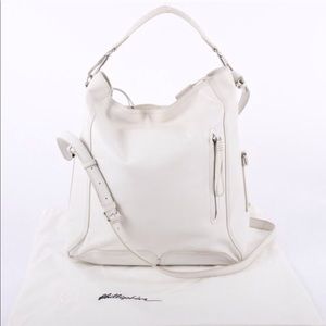 Phillip Lim white large tote satchel bag leather